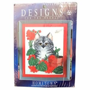 Designs for the Needle Counted Cross Stitch Kitten